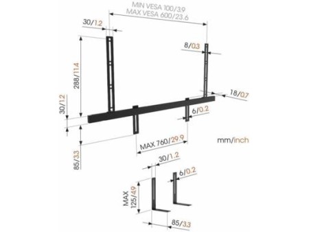 SOUND 3550 Sound Bar Mount